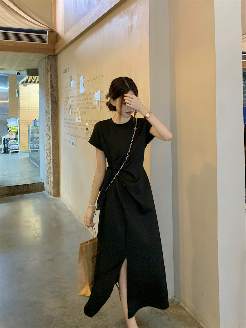 【dress】リボンスリットデートワンピースG21975