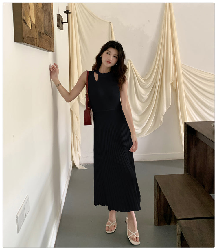 【dress】体型カバーニットワンピースG22105