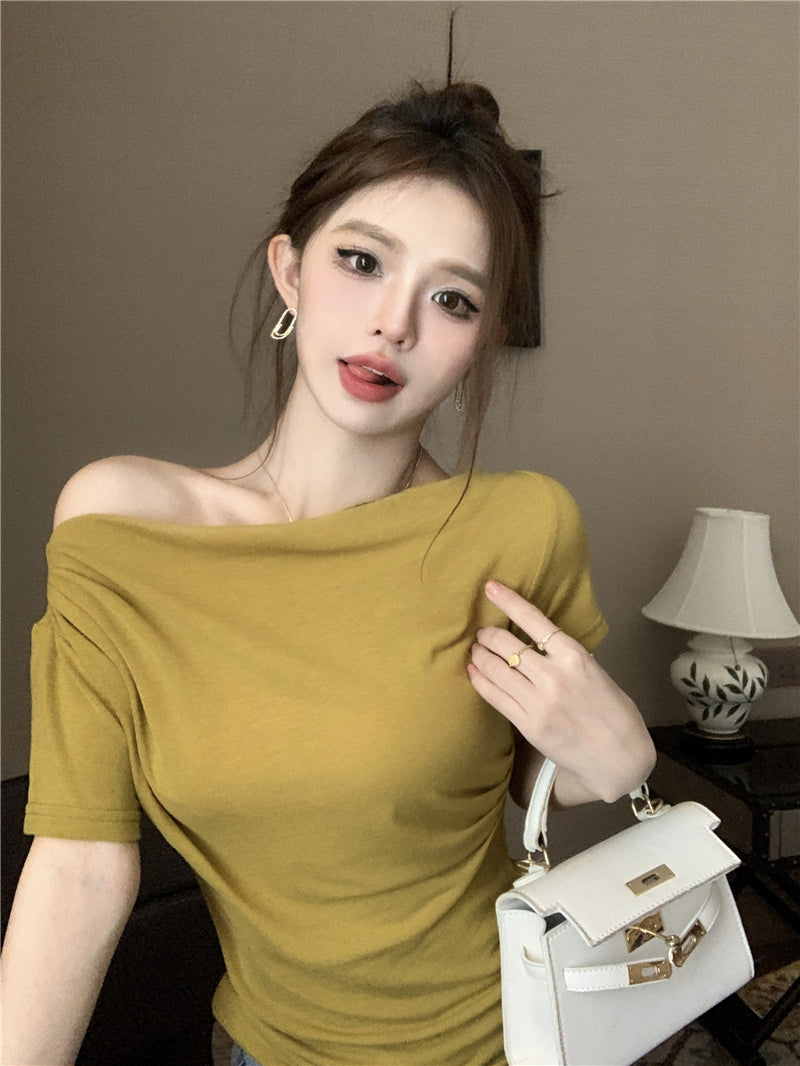 【tops】オフショルダーTシャツG22124