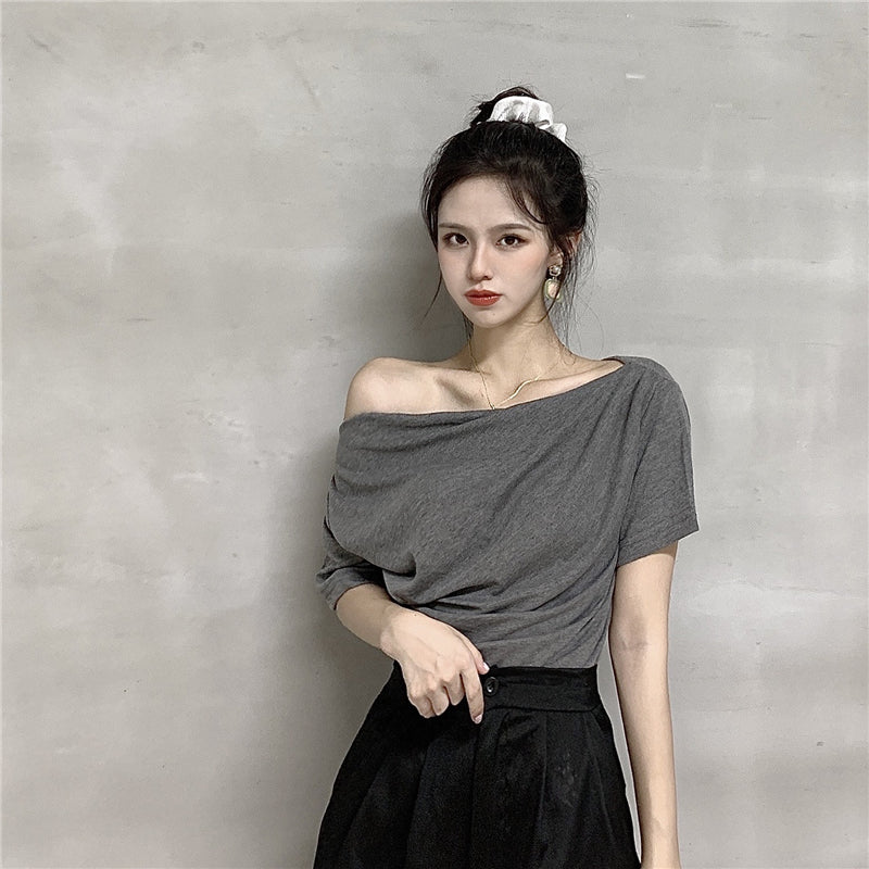 【tops】オフショルダーTシャツG22124