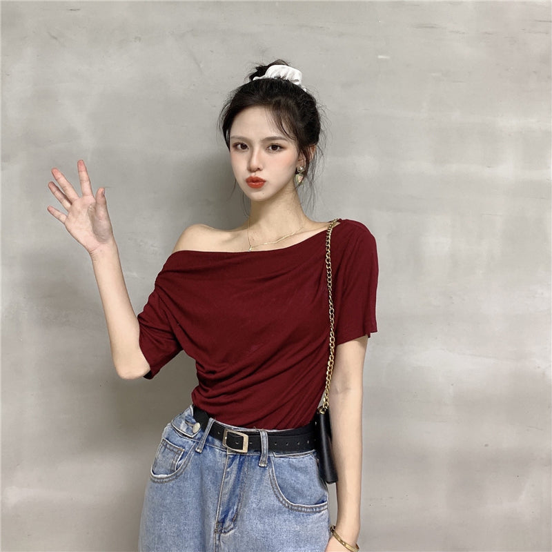 【tops】オフショルダーTシャツG22124