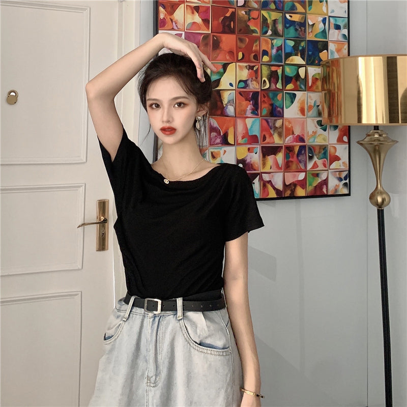 【tops】オフショルダーTシャツG22124