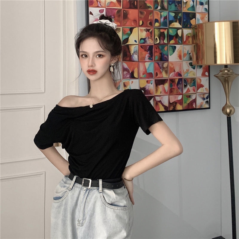 【tops】オフショルダーTシャツG22124