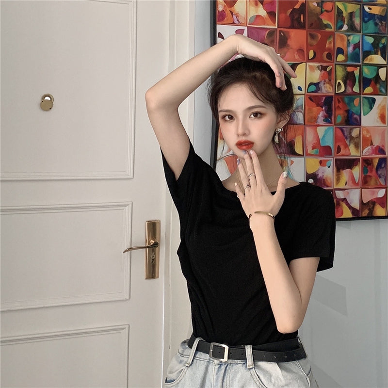 【tops】オフショルダーTシャツG22124