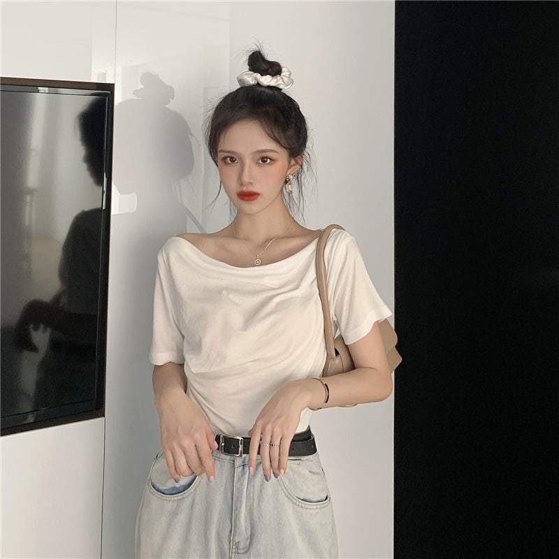 【tops】オフショルダーTシャツG22124