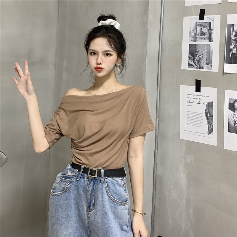 【tops】オフショルダーTシャツG22124