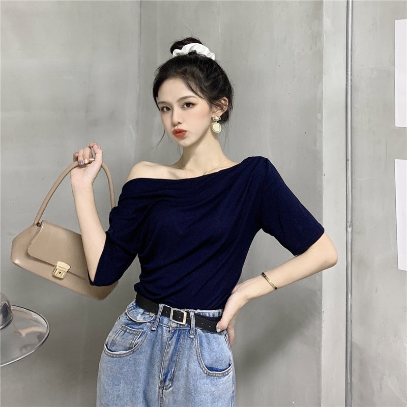 【tops】オフショルダーTシャツG22124