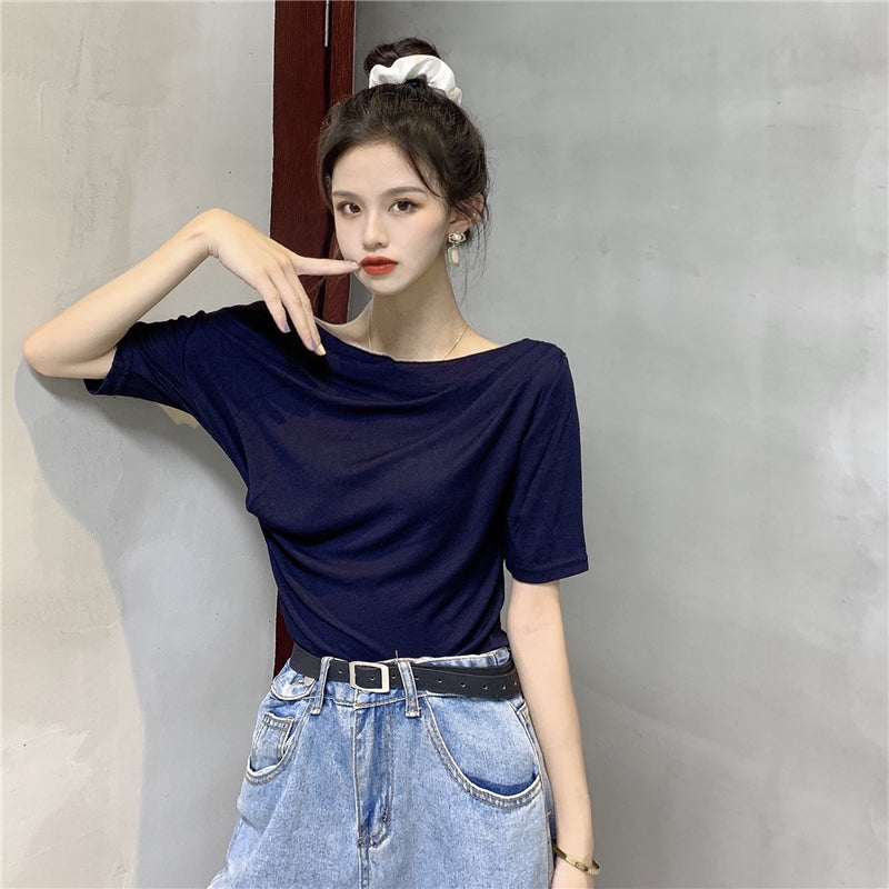 【tops】オフショルダーTシャツG22124