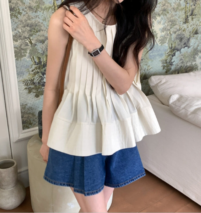【tops】ラウンドネックブラウスG22125