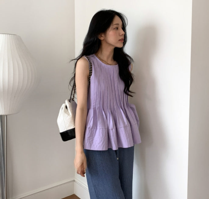 【tops】ラウンドネックブラウスG22125
