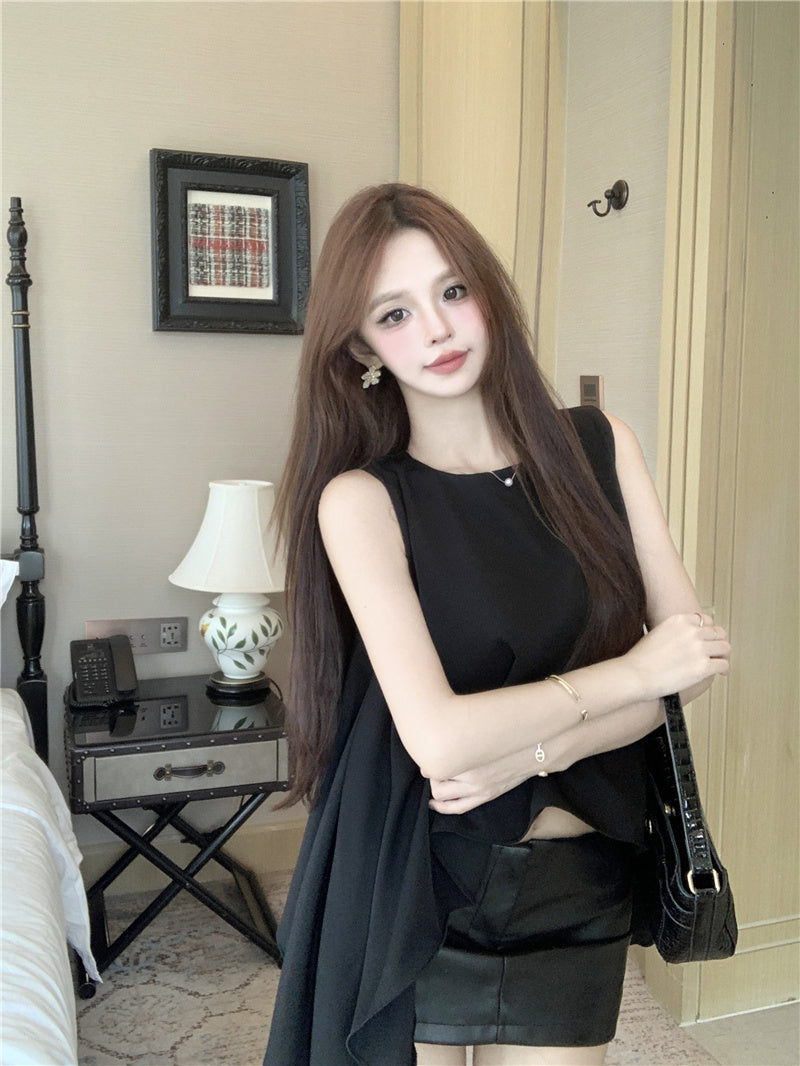 【tops】シフォンイレギュラータンクトップG22129