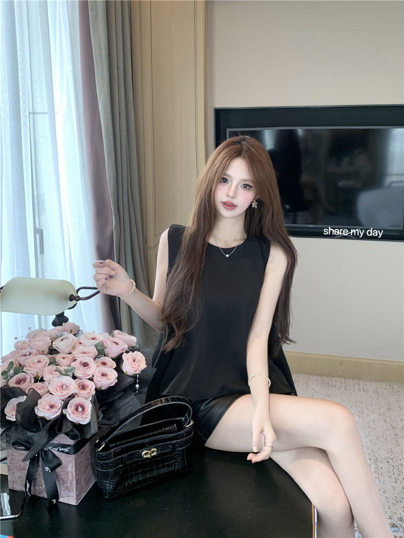 【tops】シフォンイレギュラータンクトップG22129