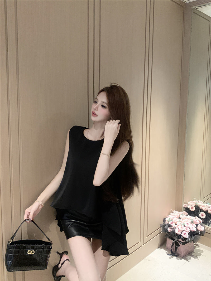 【tops】シフォンイレギュラータンクトップG22129