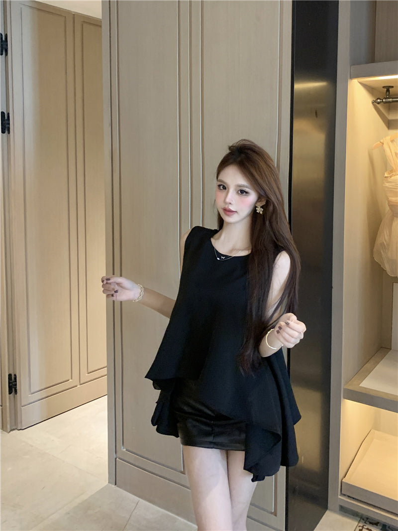 【tops】シフォンイレギュラータンクトップG22129