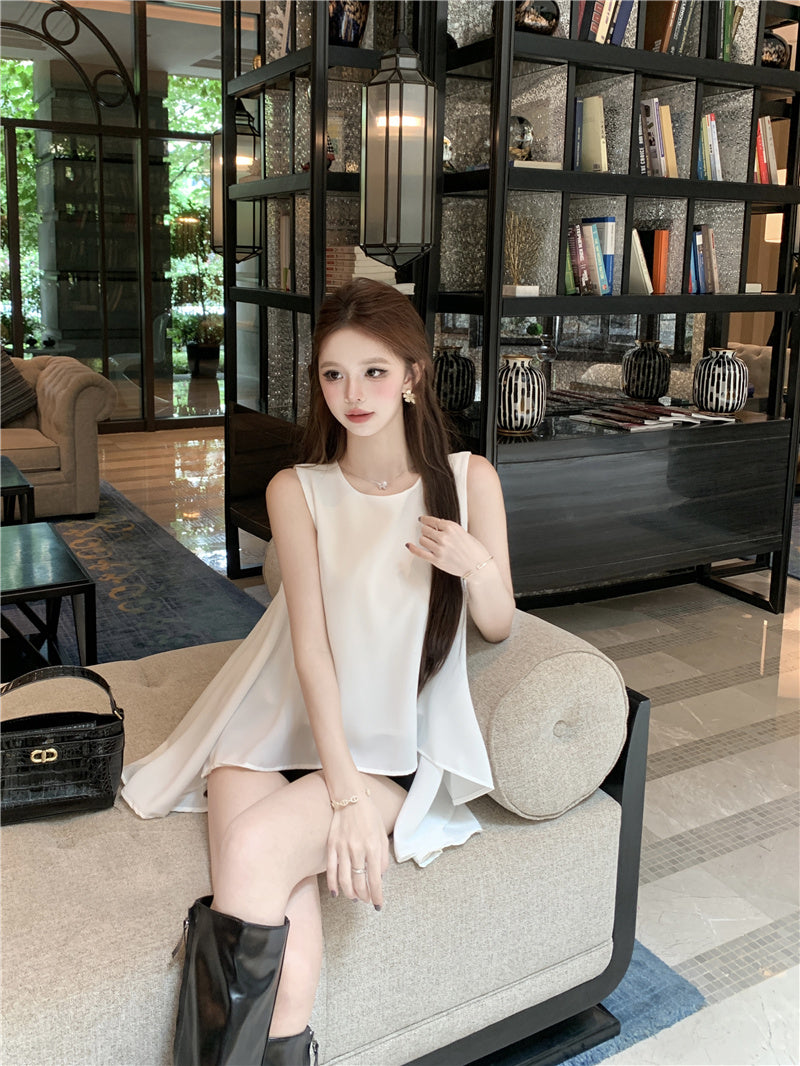 【tops】シフォンイレギュラータンクトップG22129