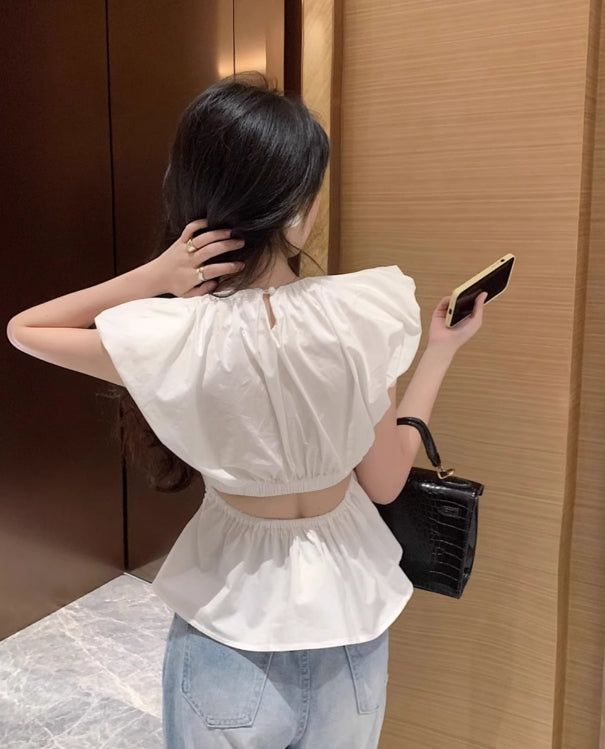 【tops】フレンチスリーブブラウスG22144