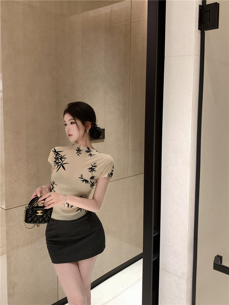 【tops】体型カバーTシャツG22148