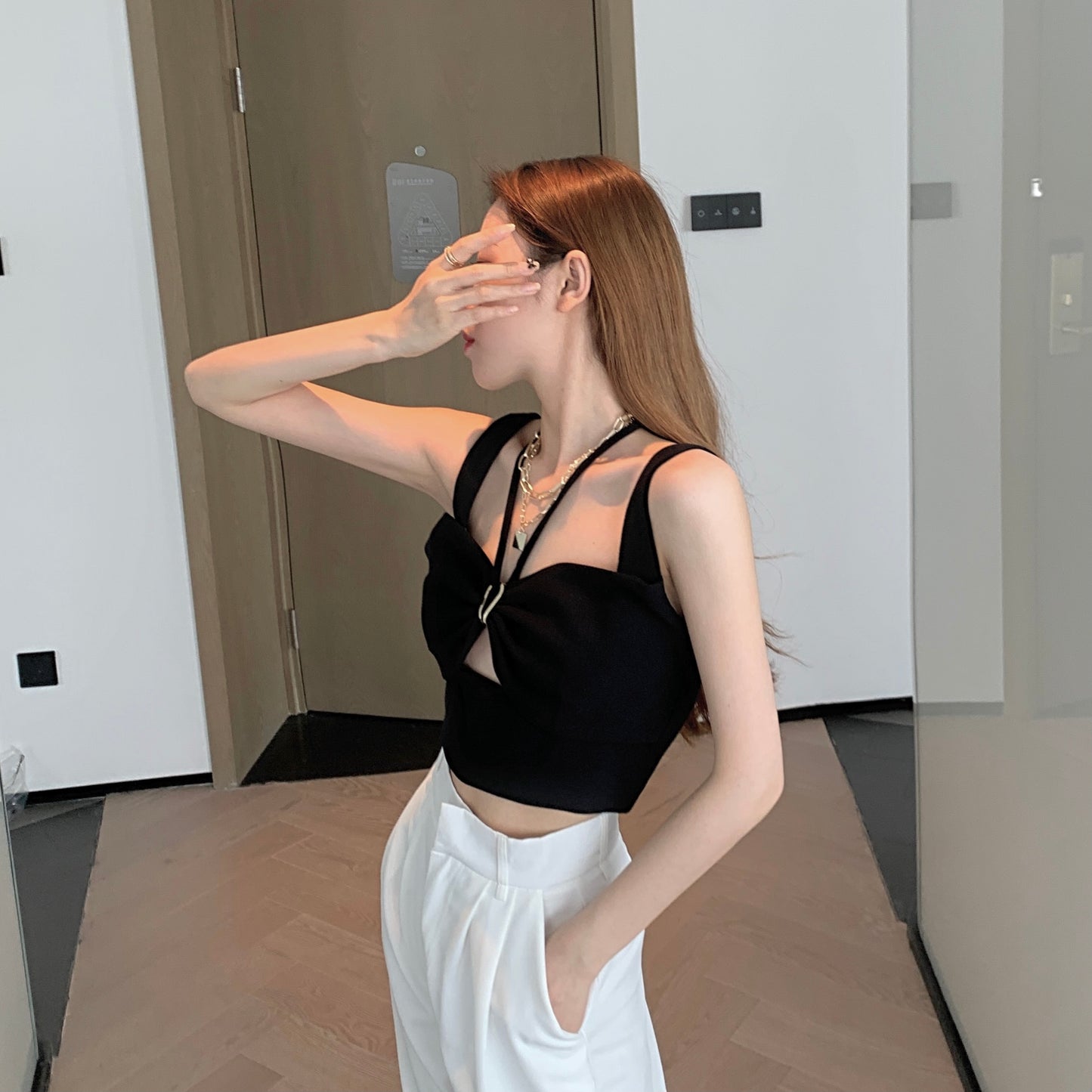 【tops】デザインキャミソールG22157