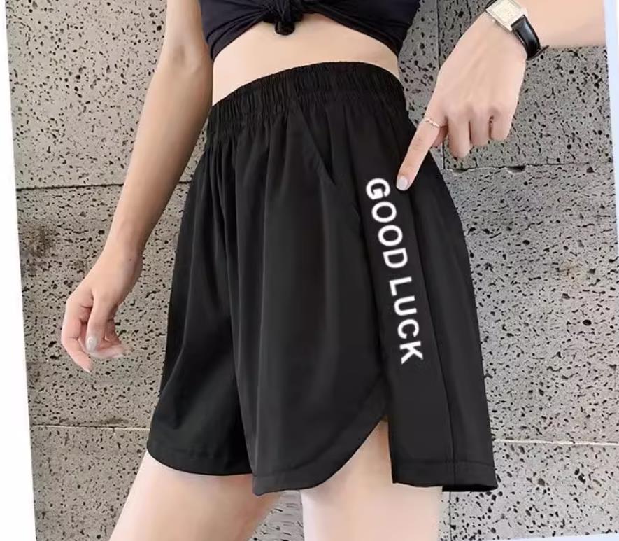 【set】英字柄Tシャツ+ショートパンツ2点セットF7703