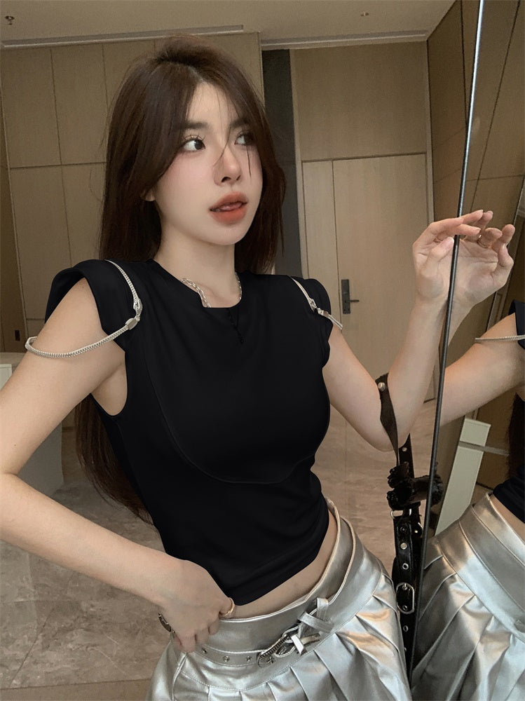 【tops】デザインファスナーTシャツG22158