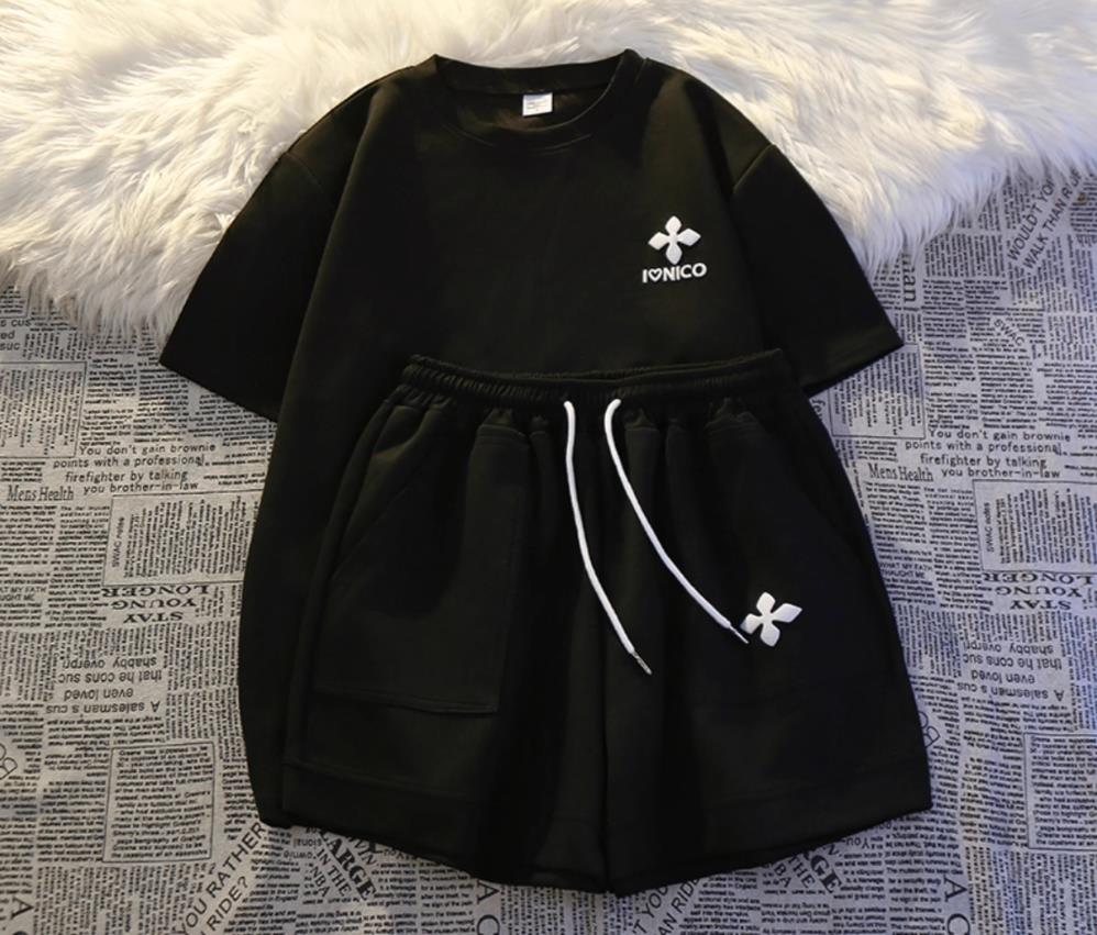 【set】8色Tシャツ+ショートパンツ2点セットF7705