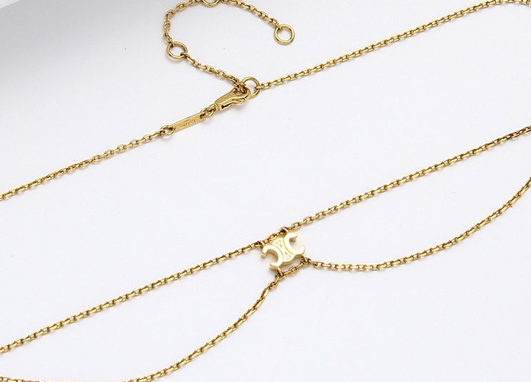 【小物】英字柄ネックレスアクセサリーG22178