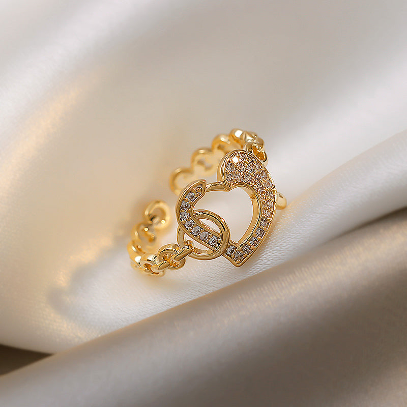 【小物】ハート柄指輪アクセサリーG22198