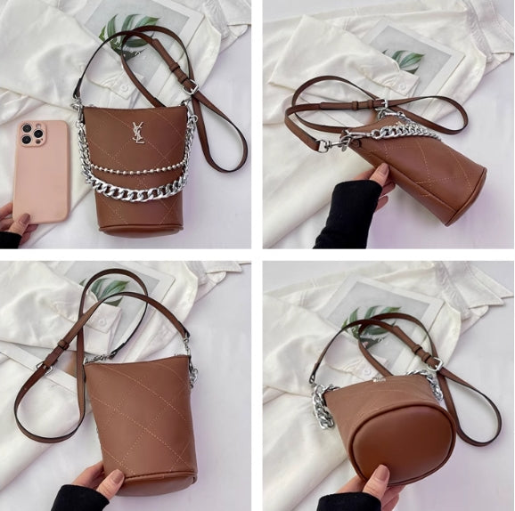 【小物】ジッパーバケツ型ショルダーバッグG22237