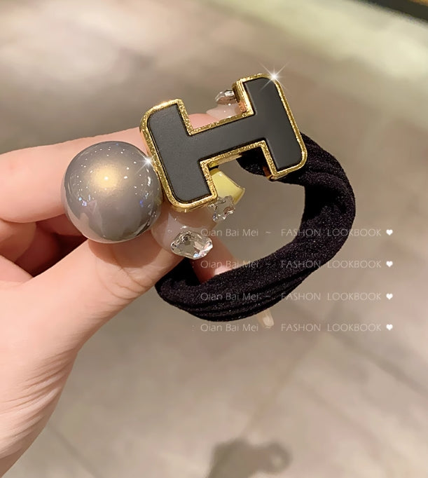 【小物】2色パールシュシュヘアゴムG22249