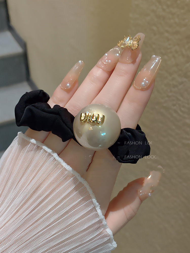 【小物】パールシュシュヘアゴム2点セットG22252