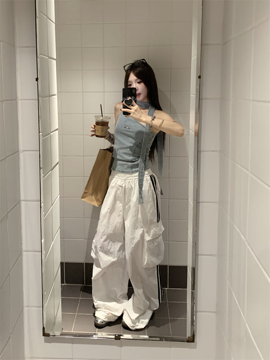 【tops】ノースリーブデニムキャミソールG22276