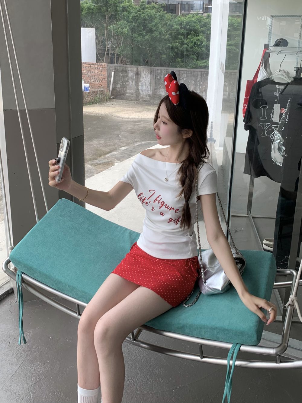 【tops】オフショルダーTシャツG22294