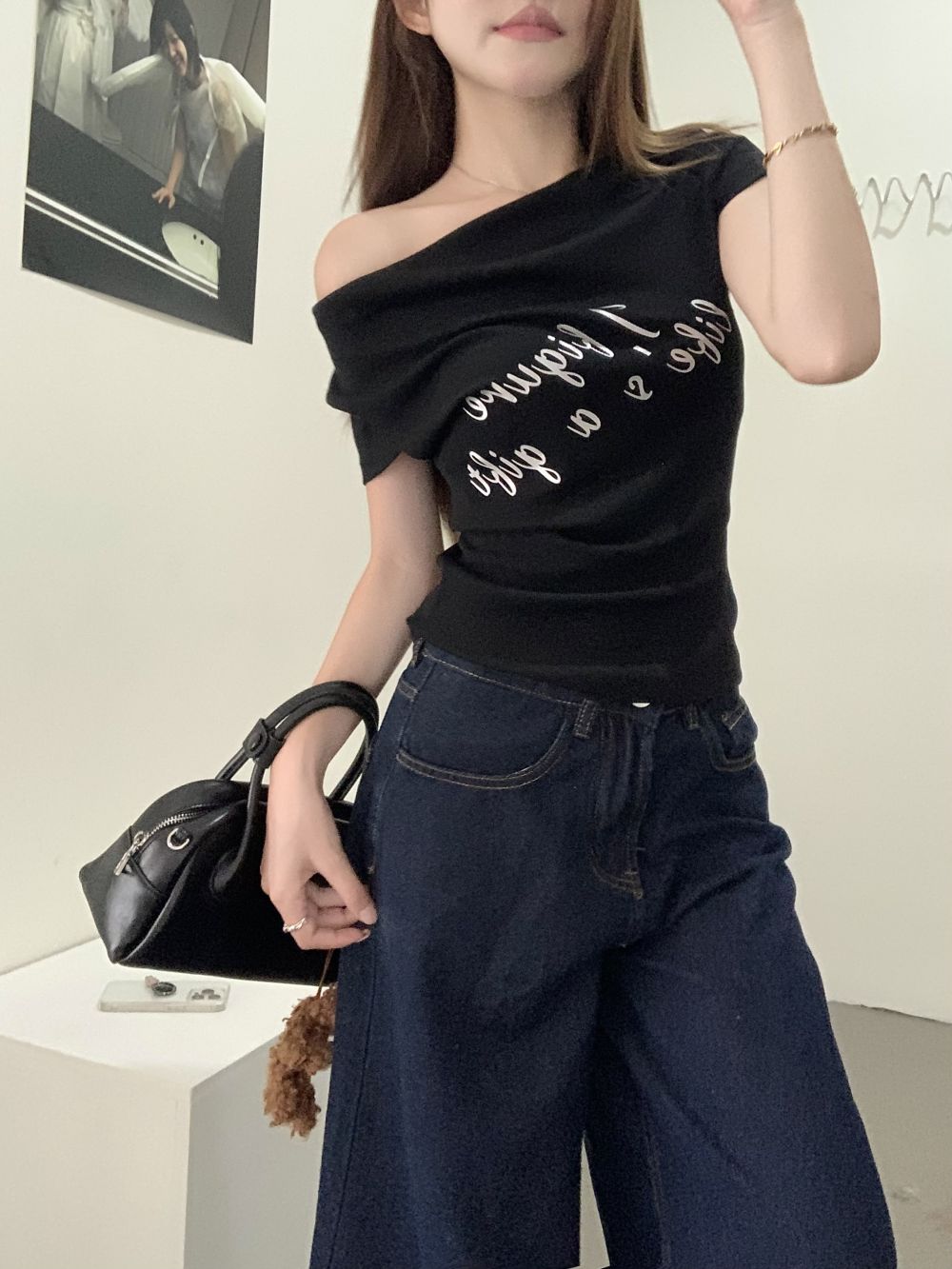 【tops】オフショルダーTシャツG22294