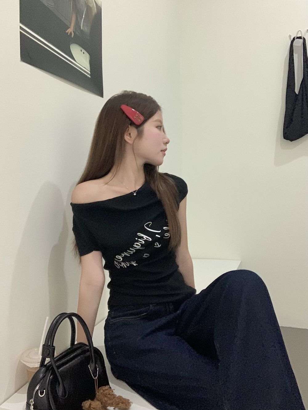 【tops】オフショルダーTシャツG22294