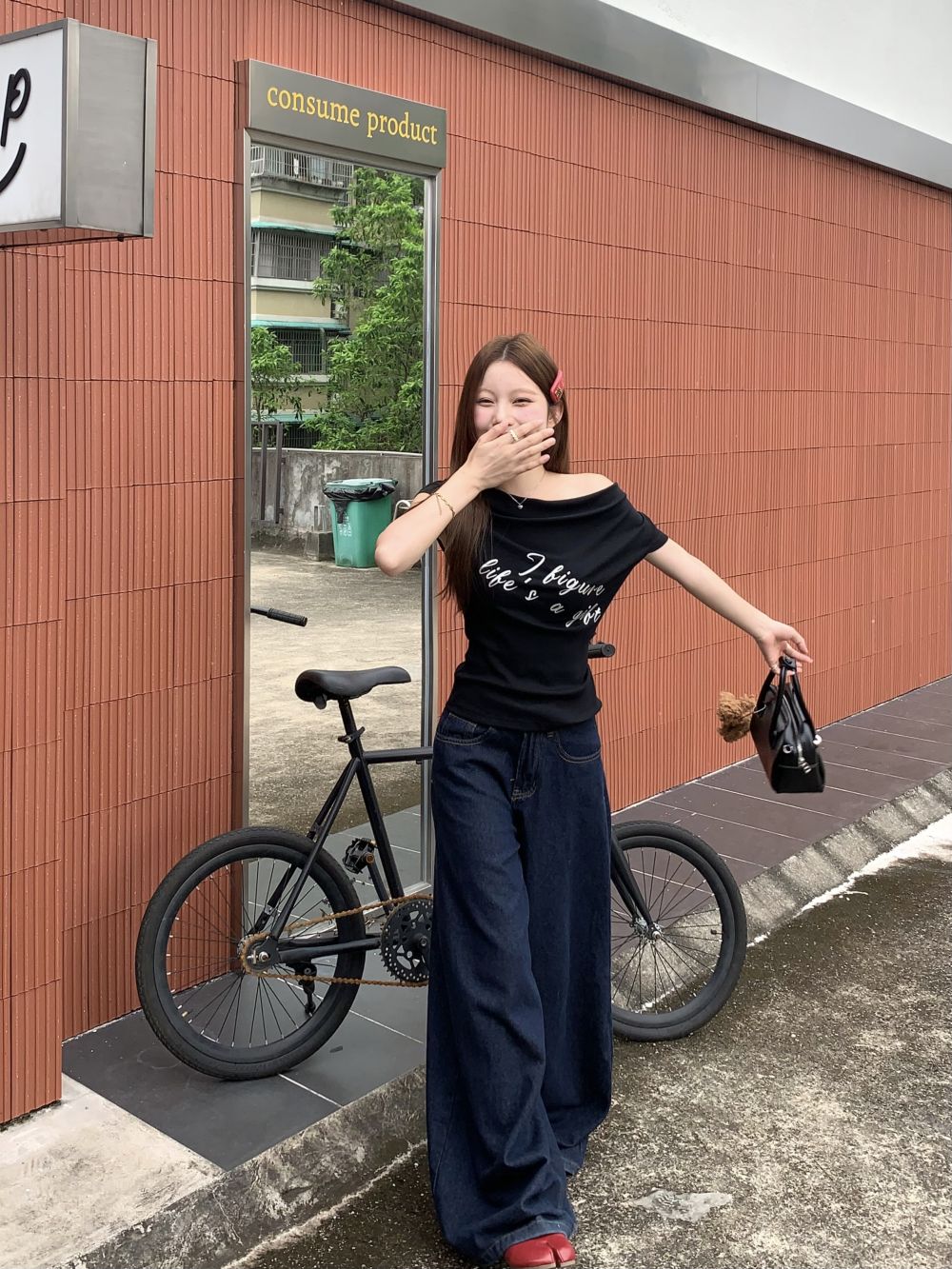 【tops】オフショルダーTシャツG22294