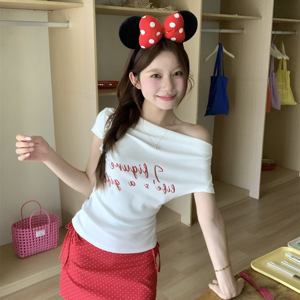 【tops】オフショルダーTシャツG22294
