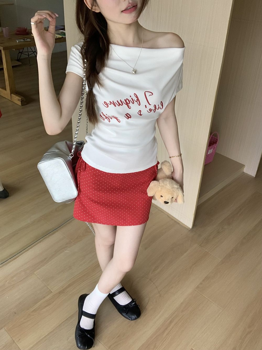 【tops】オフショルダーTシャツG22294