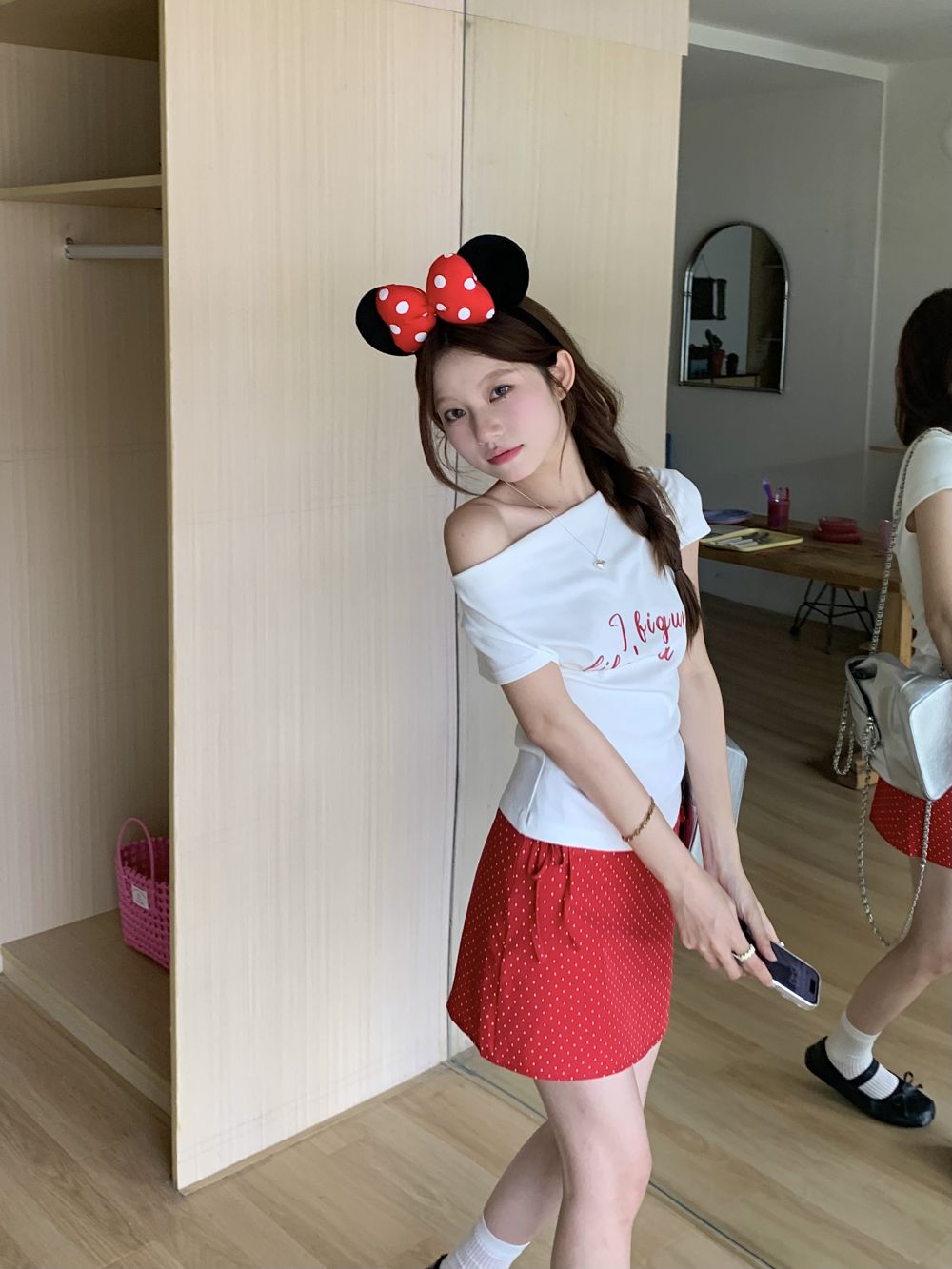 【tops】オフショルダーTシャツG22294