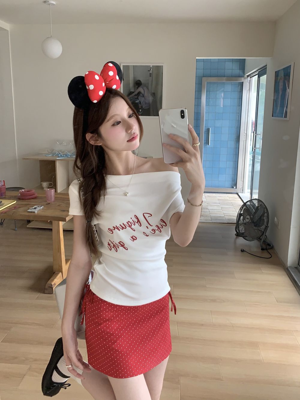 【tops】オフショルダーTシャツG22294