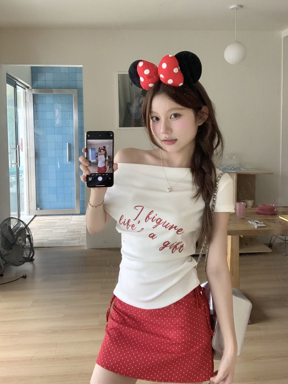 【tops】オフショルダーTシャツG22294