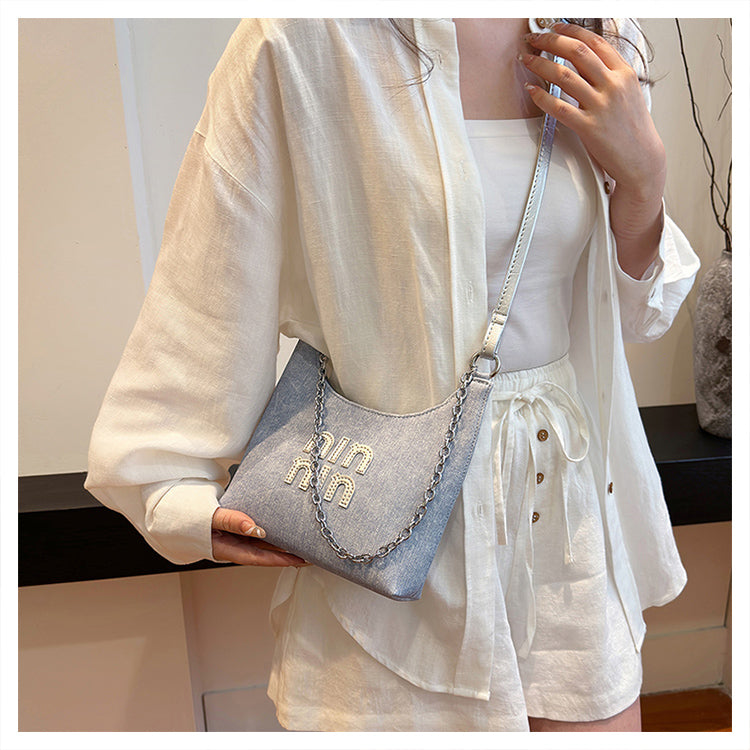 【小物】ジッパー肩掛け斜め掛けバッグG22304