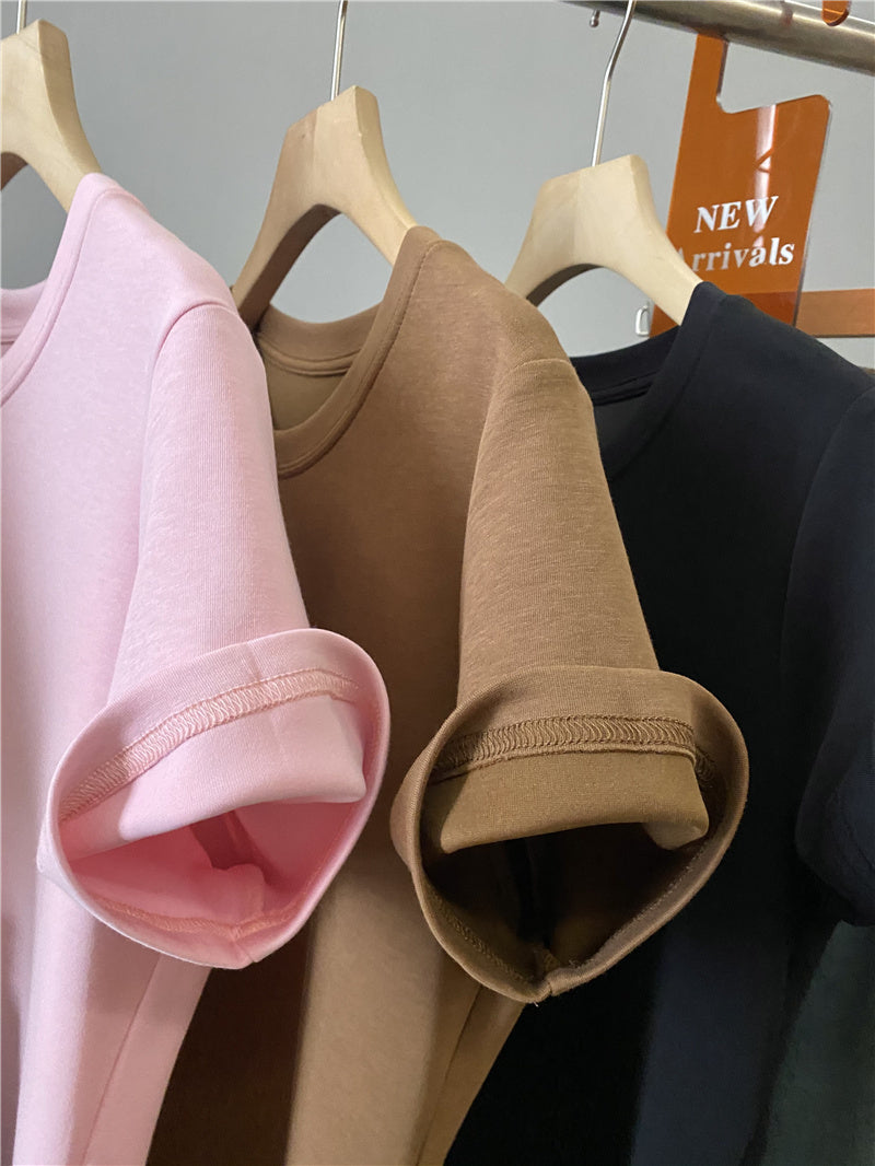 【tops】4色ラウンドネックTシャツG22323