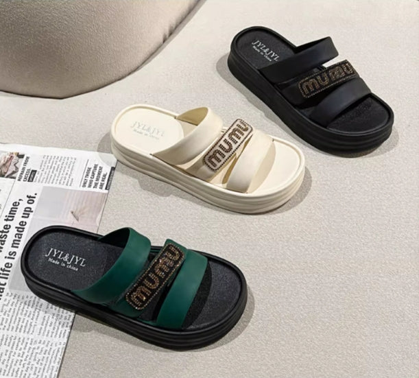 【shoes】3色厚底サンダルスリッパG22350