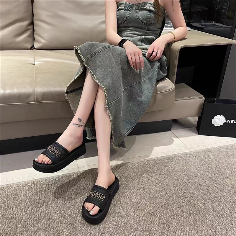 【shoes】2色厚底サンダルスリッパG22352