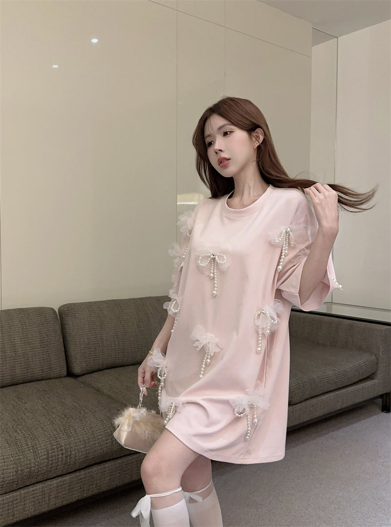 【tops】リボンTシャツG22361