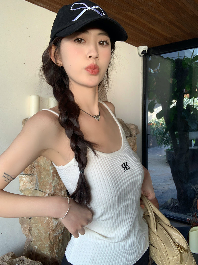 【tops】ニットキャミソールG22362