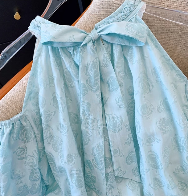 【tops】パフスリーブブラウスG22384