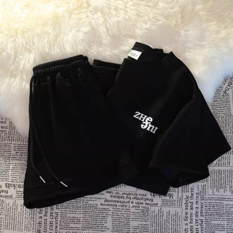 【set】4色Tシャツ+ショートパンツ2点セットF7763