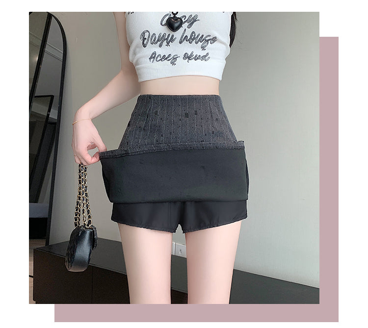 【bottoms】ストライプ柄スーツスカートG22389