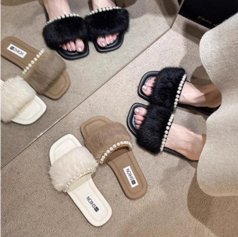 【shoes】3色選択可パールサンダルG22393